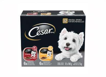 CESARĀ® Filet Mignon Flavour and Chicken & Liver Recipe Multipack 12 x 100 g