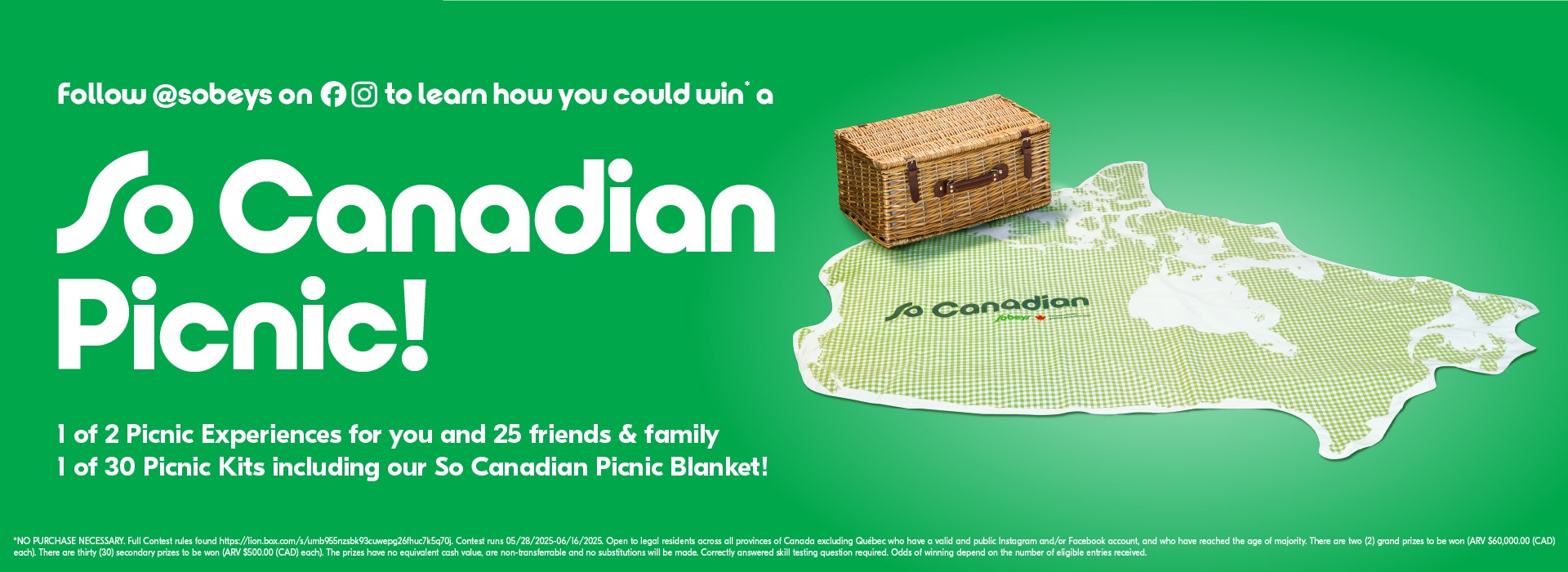 You could win your own So Canadian Picnic!