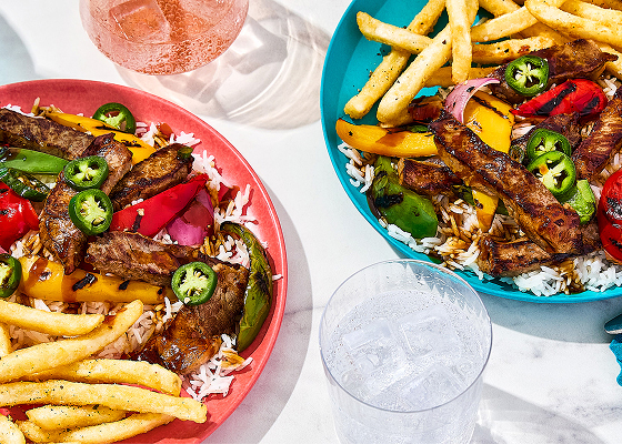 2 bowls of Lomo Saltad