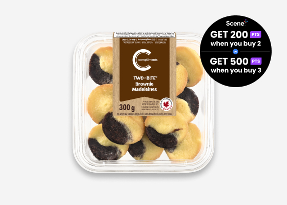 Package of Compliments Madeleine Brownie Bites