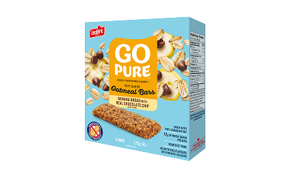 Go Pure Banana Bread with Real Chocolate chip Oatmeal bars