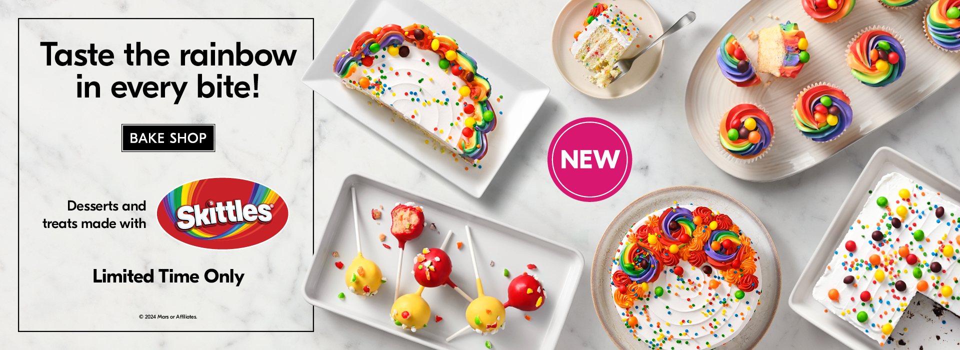 Dessets made with Skittles