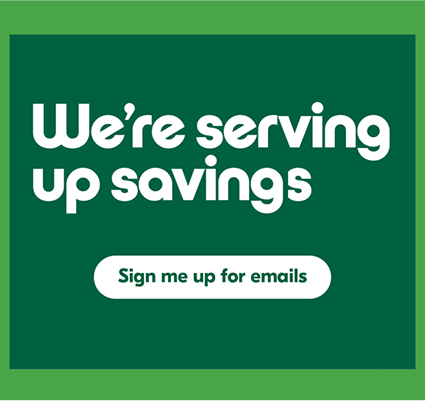 We are serving up savings