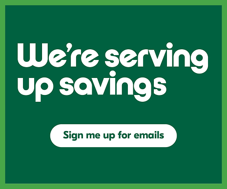 We are serving up savings