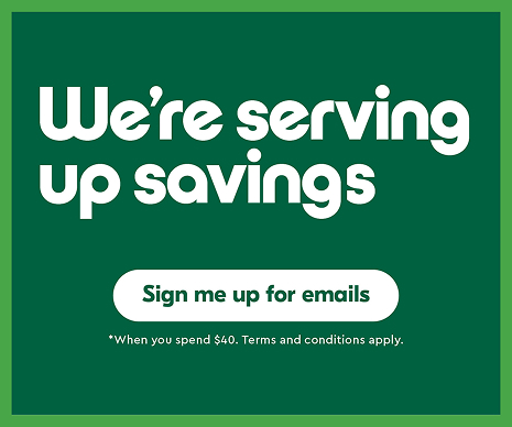 We are serving up savings