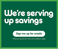 We are serving up savings