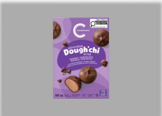 Package of Compliments double chocolate Dough'chi Bites