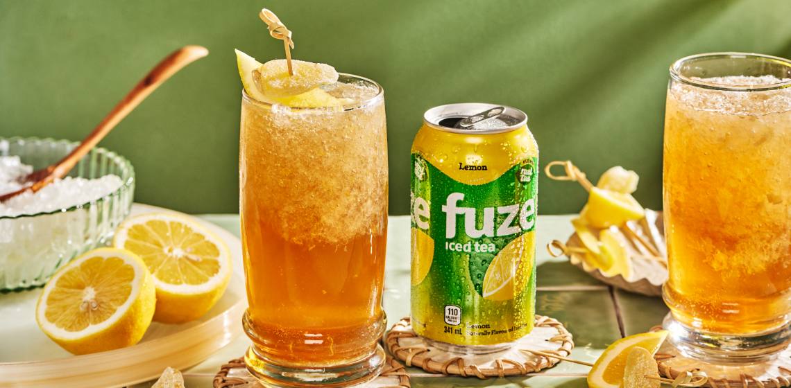 Lemon-Ginger-ced-Tea-Slush Lemon Ginger Iced Tea Slush