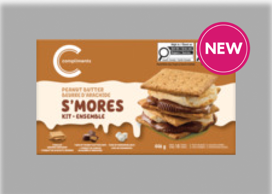Package of Compliments Peanut Butter and Chocolate S'mores Kit
