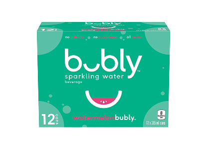 Bubly Sparkling Water 12x355mL Watermelon
