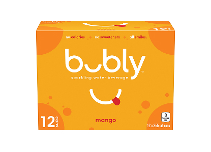 Bubly Sparkling Water 12x355mL Mango